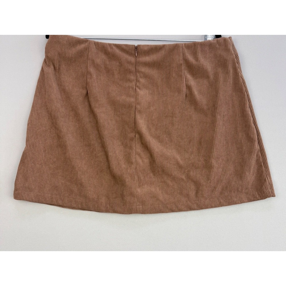 Halara High Waisted 2 in 1 A-Line Corduroy Mini Skort Ribbed Active Office XL - Picture 9 of 15